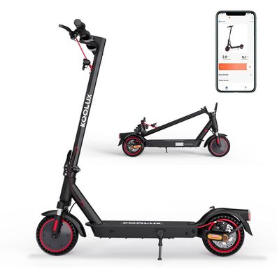 KOOLUX E-Scooter, 8.5" E-roller mit Straßenzulassung ABE, Max rang 30km mit APP