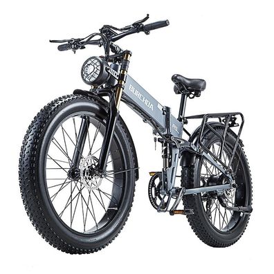 20 Zoll Faltbares E-Bike Burchda R5 PRO Vollgefedertes Elektrofahrrad 48V 20AH E-MTB