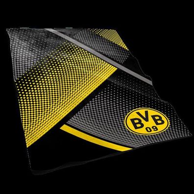 BVB-Fleecedecke mit Punkten 150x200 cm