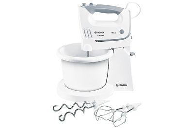 BOSCH Handmixer MFQ36460 Set mit Rührschüssel 450Watt weiß/grau