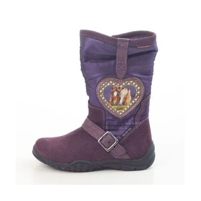 Pferdefreunde Stiefel 470409 gefüttert lila Mädchen Pferd Schuhe