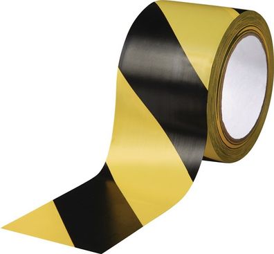 Bodenmarkierungsband Easy Tape PVC schwarz/gelb L.33m B.75mm Rl. ROCOL