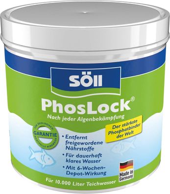 Söll Phosphatentferner 5 Kg PhosLock® AlgenStopp für 100 Qbm Teichwasser