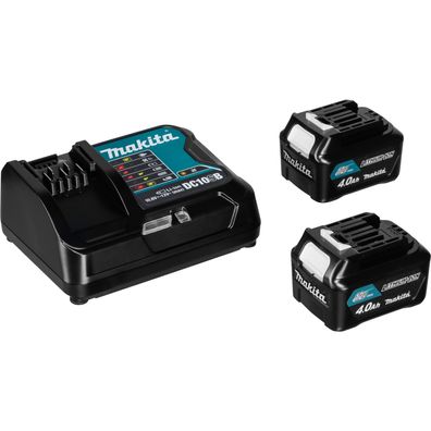 Makita 191L68-0 Power Source Kit Li 12V, 4 Ah CXT 2x 4,0 Ah Akku + Ladegerät-Set