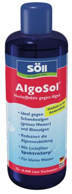 Söll Algenentferner 0,5 Liter Algosol für 10 Qbm Teichwasser