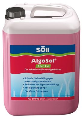 Söll Algenentferner 2,5 Liter AlgoSol forte für 50 Qbm Teichwasser