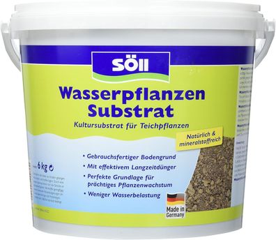 Söll Wasserpflanzen Substrat 6 Kg Pflanzendünger für Teichpflanzen