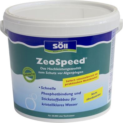 Söll ZeoSpeed 10 Kg Zeolith Phosphat& Stickstoff Binder 20 Qbm Teichwasser