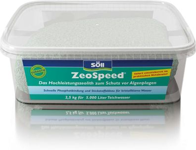 Söll ZeoSpeed® 2,5 Kg Zeolith Phosphat& Stickstoff Binder 5 Qbm Teichwasser