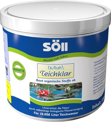 Söll klarer Teich 6 Kg Dr. Roth's TeichKlar für 120 Qbm Teiche