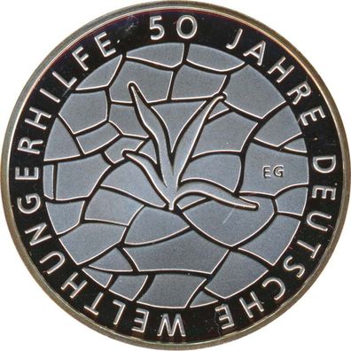 BRD 10 Euro 2012 G 50 Jahre Welthungerhilfe PL Silber*