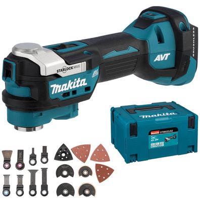 Makita Akku-Multitool LXT DTM52ZJX2, 18V, Makpac, Zubehör (ohne Akku, ohne Ladegerät)