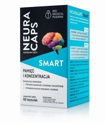 NeuraCaps Smart - 50 Kapseln zur kognitiven Unterstützung