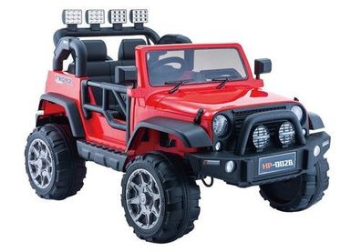 Kinderfahrzeug Jeep HP012 Rot EVA-Reifen Ledersitz LED Frontscheinwerfer Auto