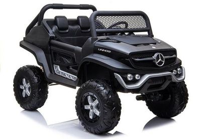 Kinderfahrzeug Mercedes Unimog Schwarz