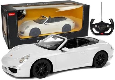 Auto R/C Porsche 911 Carrera S Rastar 1:12 Weiß