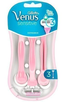 Gillette Venus Sensitiv Einwegrasierer, 3 Stéck Packung