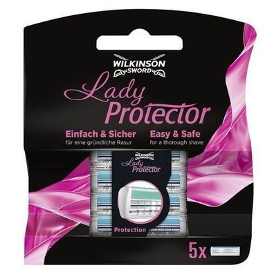 Wilkinson Sword Lady Protector Damenrasierer Klingen, 5 Stk