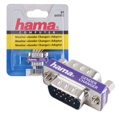 Hama Gender Changer VGA S-VGA 15 pol. Verbinder Adapter 2x VGA-Buchse Kupplung