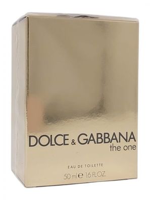 Dolce & Gabbana D&G The One 50 ml Eau de Toilette Spray NEU OVP