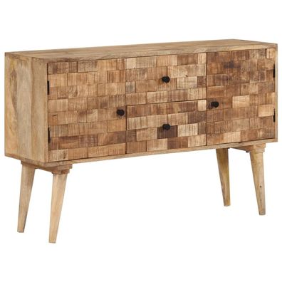 vidaXL Sideboard 110x30x70 cm Massivholz Mango