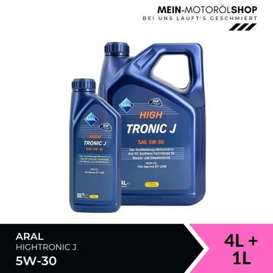 Aral HighTronic J 5W-30 4 + 1 Liter