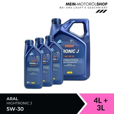 Aral HighTronic J 5W-30 4 + 3 Liter