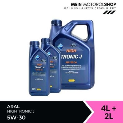 Aral HighTronic J 5W-30 4 + 2 Liter