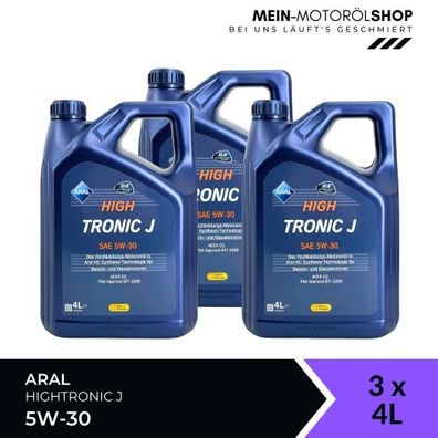 Aral HighTronic J 5W-30 3x4 Liter