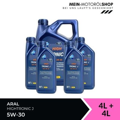 Aral HighTronic J 5W-30 4 + 4 Liter