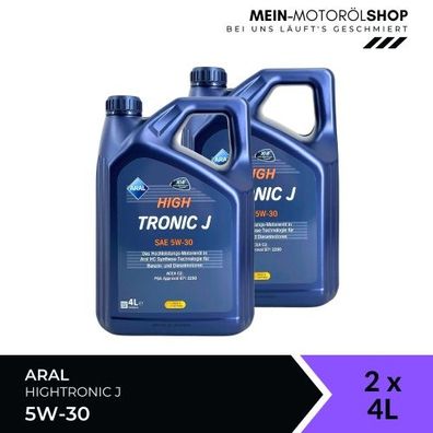 Aral HighTronic J 5W-30 2x4 Liter