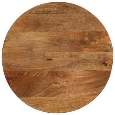 vidaXL Tischplatte Ø 60x3,8 cm Rund Massivholz Mango