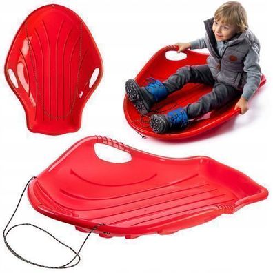 KADAX Poporutscher 94x69x19cm Bob Schlitten für Kinder und Erwachsene Rot