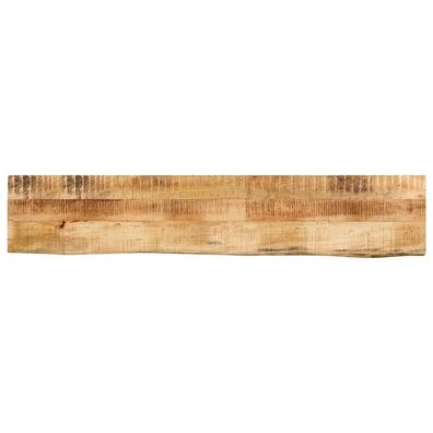 vidaXL Tischplatte 140x40x3,8 cm Baumkante Massivholz Raues Mangoholz