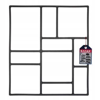 KADAX Pflastersteinform aus Kunststoff, Gehweg Form, 40 x 45 x 4 cm