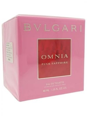 Bvlgari Omnia Pink Sapphire 40 ml Eau de Toilette Spray NEU OVP