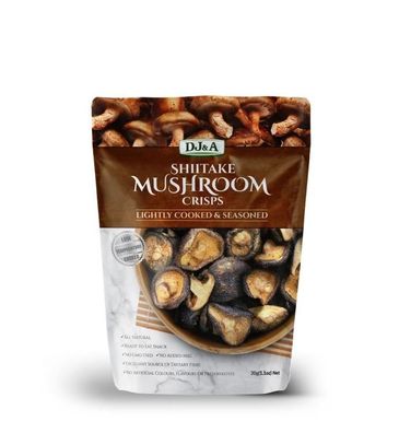 DJ&A Shiitake Mushroom Crisps Seasoned 30 g