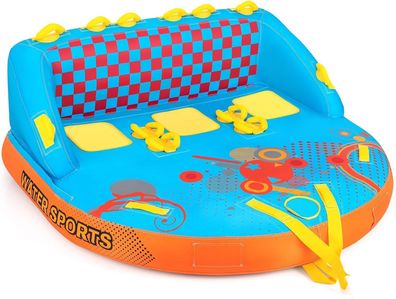 Funtube f¨¹r 3 Personen, Towable Tube zum Sitzen & Knien, Formula Tube f¨¹r Boot