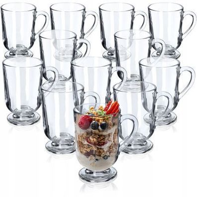 KADAX Kaffeegläser Set, 300ml, Teegläser aus Glas, Glühweingläser