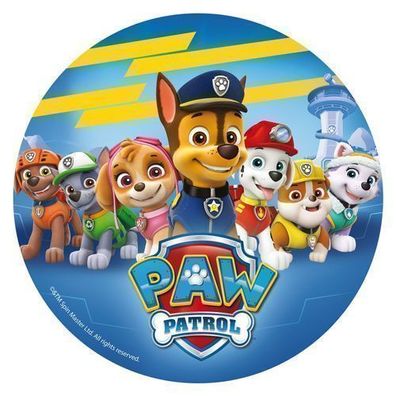 Paw Patrol Tortenaufleger 20cm aus Oblatenpapier