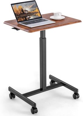 Stehpult Laptoptisch H?henverstellbar 74-108 cm, Mobiler Schreibtisch, Beistelltisch