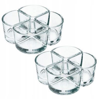 KADAX Glasschälchen, Snackschalen aus Transparentem Glas, Dipschalen