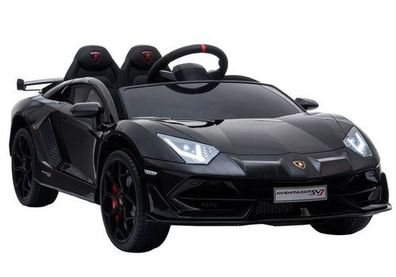 Kinderfahrzeug Lamborghini Aventador Schwarz Ledersitz EVA-Reifen Auto