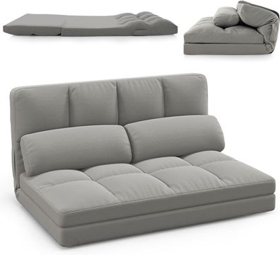 Klappbares Bodensofa, 3 in 1 Schlafsofa mit Schlaffunktion & Verstellbarer Rückenleh