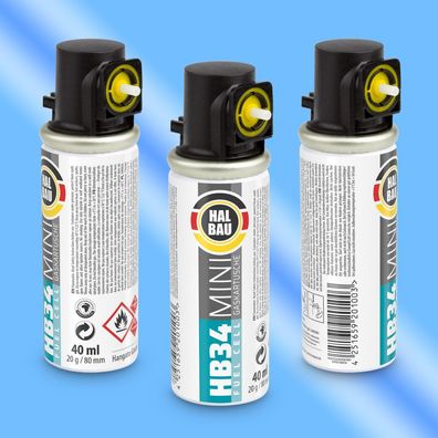 Gaskartusche 20gr/40ml/80mmfür Gas Stiftnagler, Brennstoff HALBAU HB34