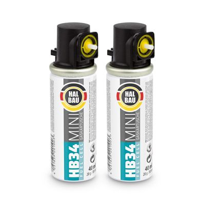 Gaskartusche FUELL CELL 20gr/40ml/80mm 2St. Gaskartuschen für Stiftnagler HB34