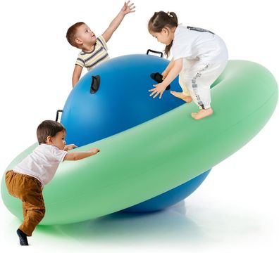 Aufblasbare Kuppelwippe f¨¹r Kinder, 223 cm gro?e Kinderwippe zum Rollen, Neigen