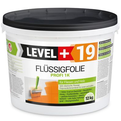 Dichtfolie Flüssigfolie Profi 12kg Abdichtung Dusche Innen und Außenbereich L+19