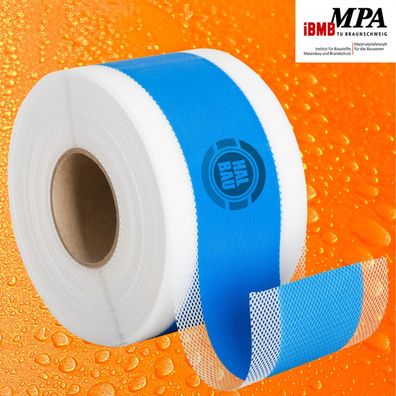 Halbau Dichtband 20m Elastomer 120/70mm Abdichten Flüssigfolie Dusche/ Bad HN01