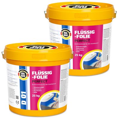 Flüssigfolie 50Kg Wassersperre Dichtfolie Streichfolie Abdichtung Dusche Bad D01